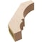 Ekena Millwork 3-inch W x 12-inch D x 12-inch H Balboa Rough Cedar Woodgrain TimberThane Knee Brace, Primed BRCUR03X12X12BOARCPR - alternate 4
